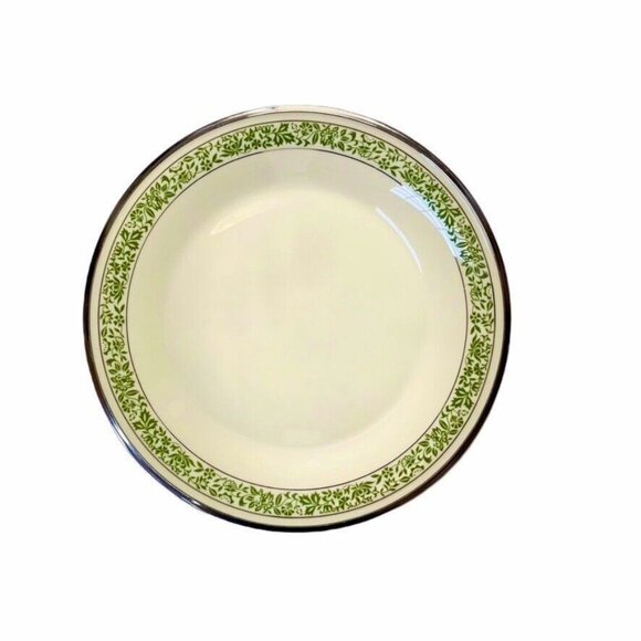 LENOX China  Memoir  Dinner Plates 10.5" Green Vine & Rim Design - Picture 3 of 10